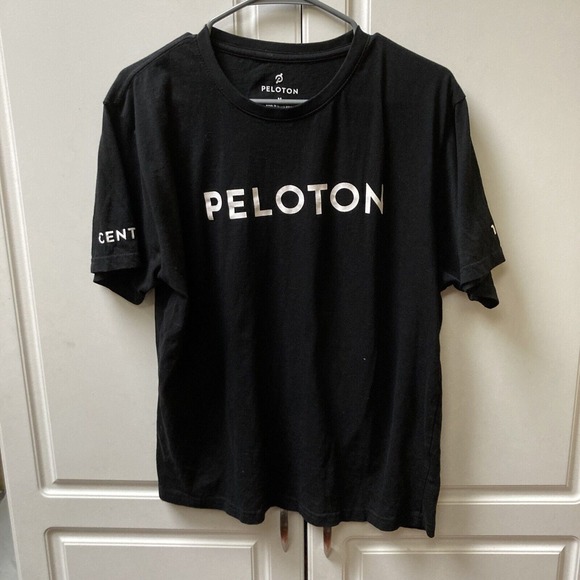Other - Peloton Century 100 Cotton Adult Men's Black Biking Cycling -Shirt Size Medium‎